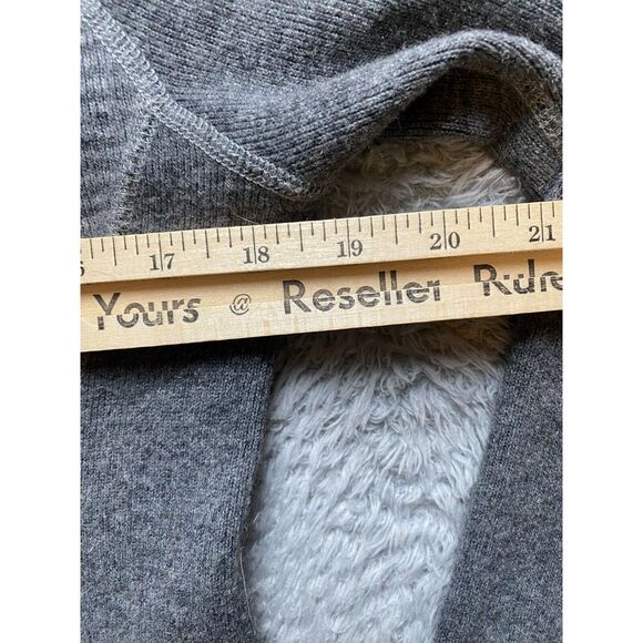 Prana Sweater Womens Small Gray Lucia Funnel Nylon Wool Blend Outdoor Drawstring - Picture 10 of 12